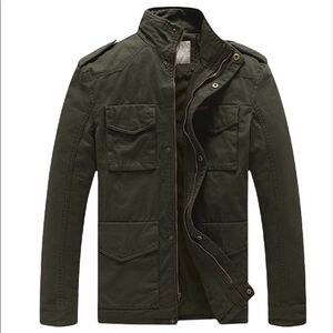 WenVen Winter Military Thicken Parka Jacket